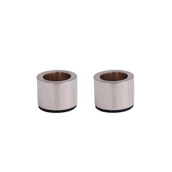 Taper lysestager, Chrome - 2 stk.